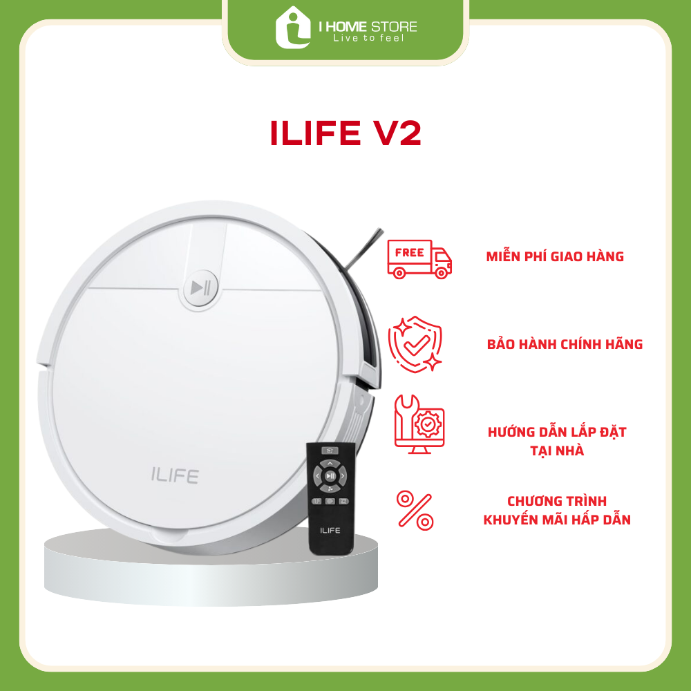 Robot Hút Bụi Robot ILIFE V2 Chính Hãng