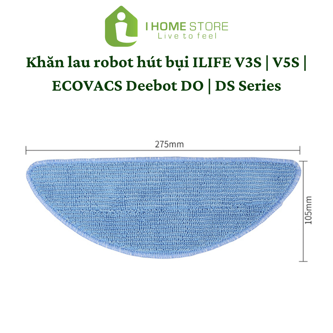 Khăn lau thay thế robot hút bụi iLife V3s | V5s | Ecovacs Deboot DO | DS Series