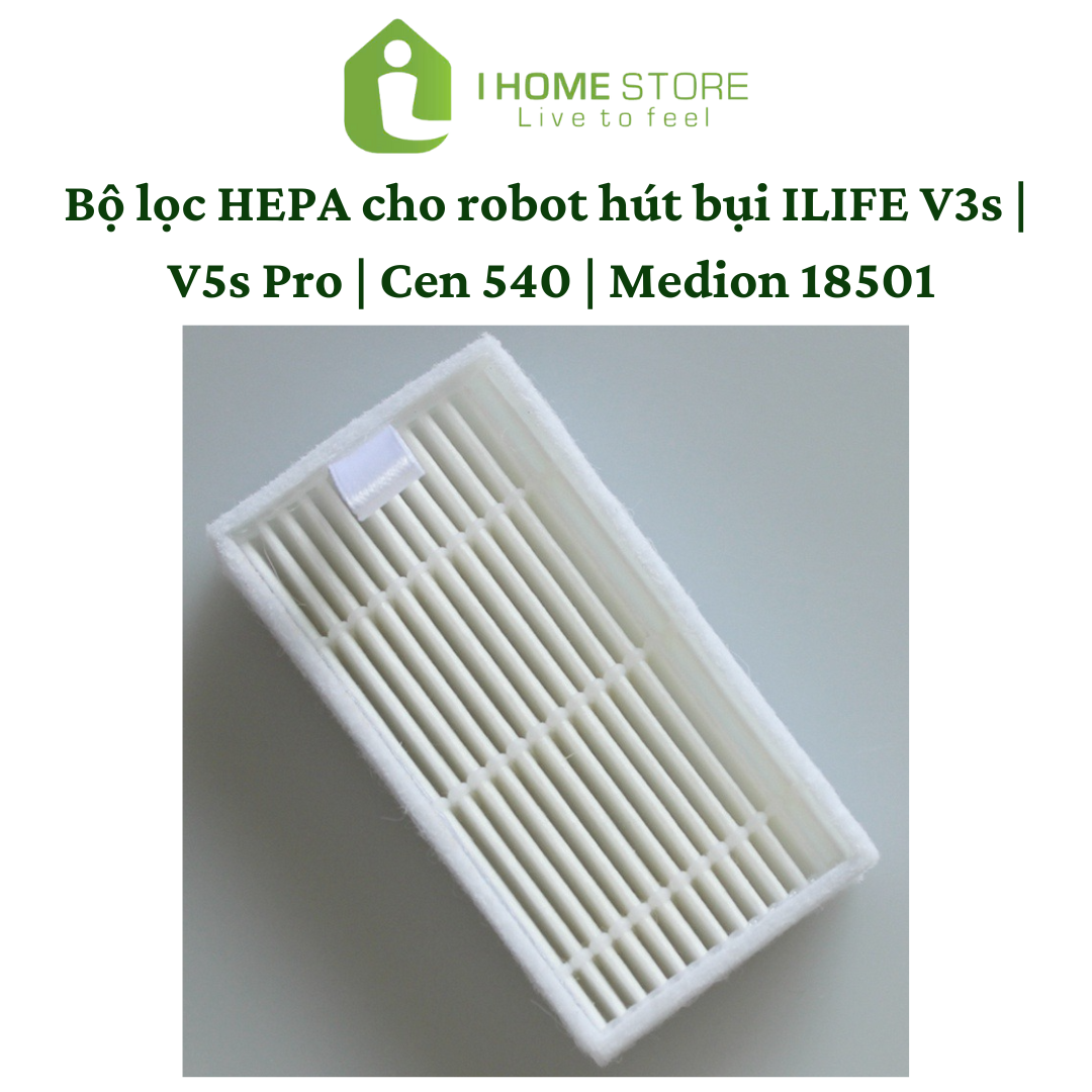 Lọc HEPA cho robot hút bụi iLife V3s | V5s Pro | Cen 540 | Medion 18501
