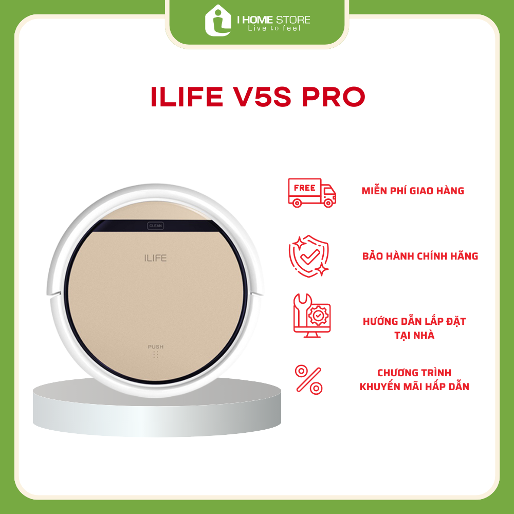 Robot Hút Bụi Lau Nhà ILIFE V5s Plus