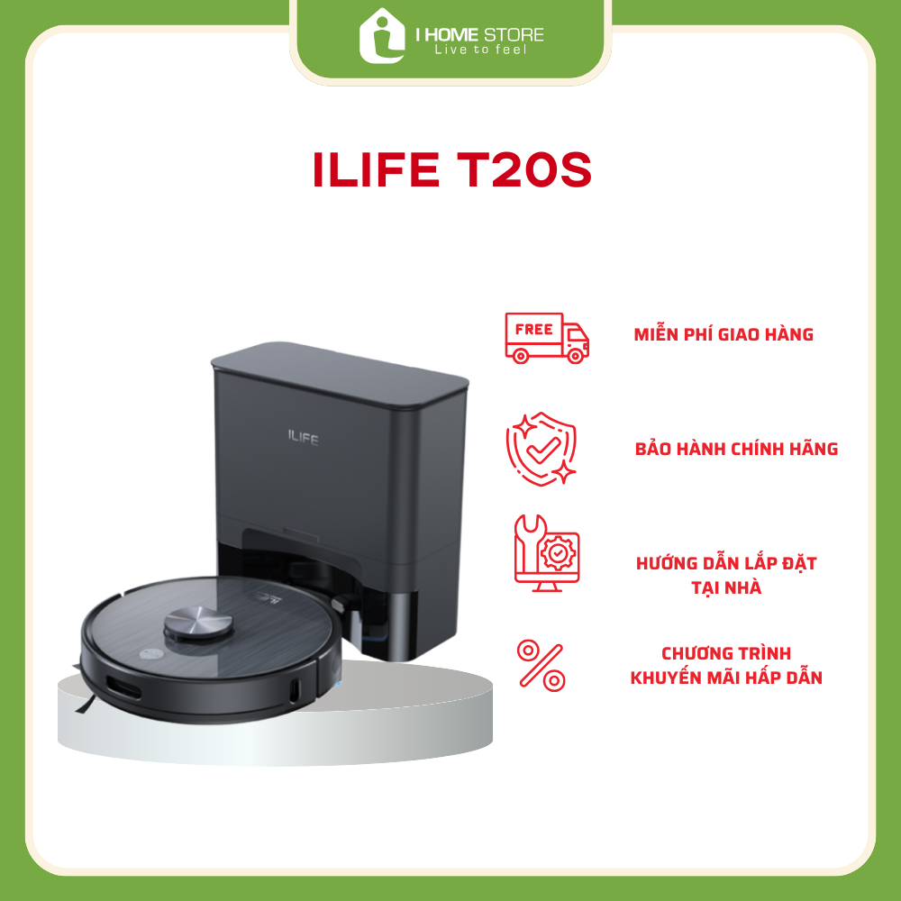 Robot hút bụi lau nhà iLife T20S chính hãng