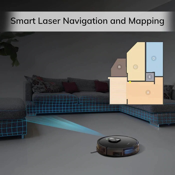 ILIFEA10robotvacuum_2_700x.jpg Hệ thống LDS với tia laser quét bản đồ